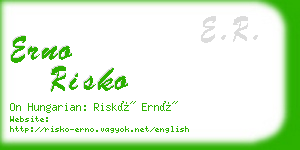 erno risko business card